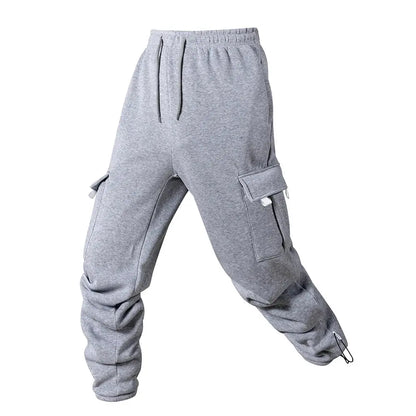 Men's Joggers Pants Loose Drawstring Long Pants Men Multi-pocket Sweatpants Casual Cargo Trousers For Men Fitness NovaCart