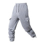 Men's Joggers Pants Loose Drawstring Long Pants Men Multi-pocket Sweatpants Casual Cargo Trousers For Men Fitness NovaCart