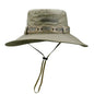 1Set bucket hat Summer Men UV Protection Hiking Beach Sunscreen Cap Bucket Hats Summer Hunting Hat Mesh Fisherman Safari Hat Pi-Mart