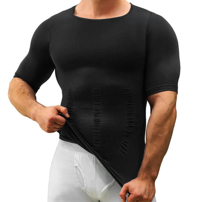 Men's Slimming Body Shapewear Posture Vest Tummy Abdomen Trimmer Compression Body Modeling Fat Burning Chest Tummy Shirts Corset NovaCart