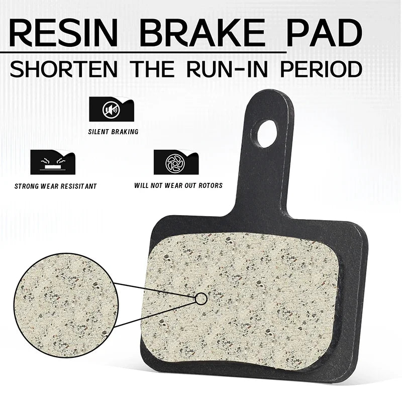 TESNO Bike Resin Disc Brake Pads - Wear-resistant Hydraulic Brake Pads Compatible with SHIMANO B01S/B03S/B05S MTB Parts Pi-Mart