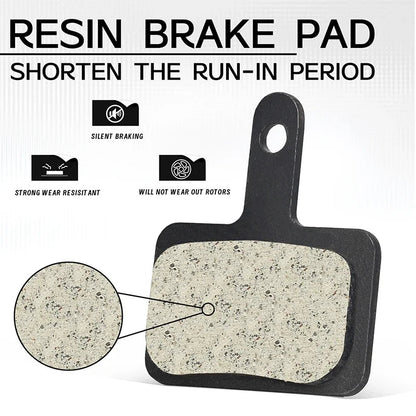TESNO Bike Resin Disc Brake Pads - Wear-resistant Hydraulic Brake Pads Compatible with SHIMANO B01S/B03S/B05S MTB Parts Pi-Mart