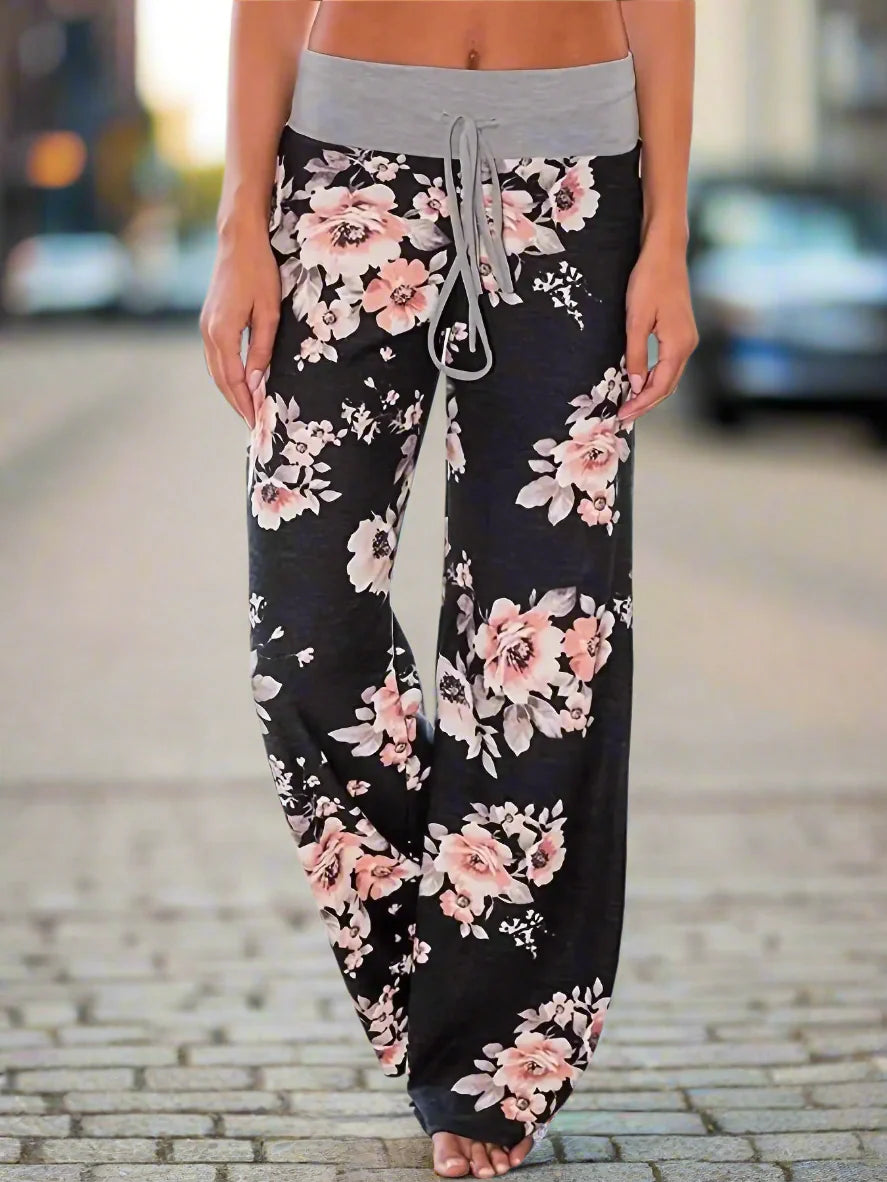 Women’s Wide Leg Yoga Pants – Casual Lounge Pajama Pants FitiqueFit