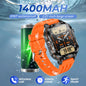 2026 New Men Sport Smart Watch 2.01" HD Screen Bluetooth Call 1400mAh Fitness Tracker Heart Rate/Sleep Monitor for Android IOS NovaCart