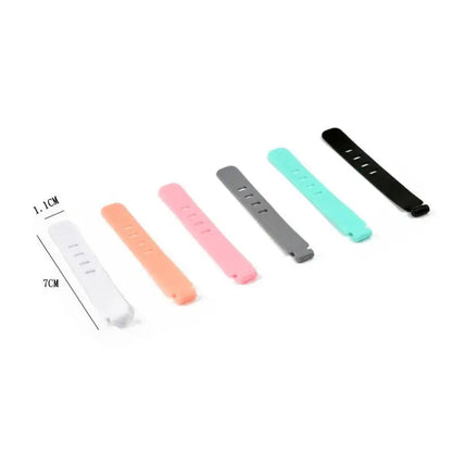 20pcs Cable Organizer Ties Clip Charger Cord Management Silicone Wire Manager Mouse Earphone Holder Data Line Winder Straps Pi-Mart