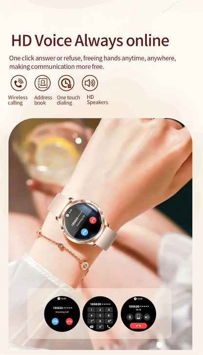 LIGE Women Smart Watch 2026 Ultra-thin AMOLED Screen Sport Fitness Bracelet Custom Watch Face Bluetooth Call Luxury Smartwatch NovaCart
