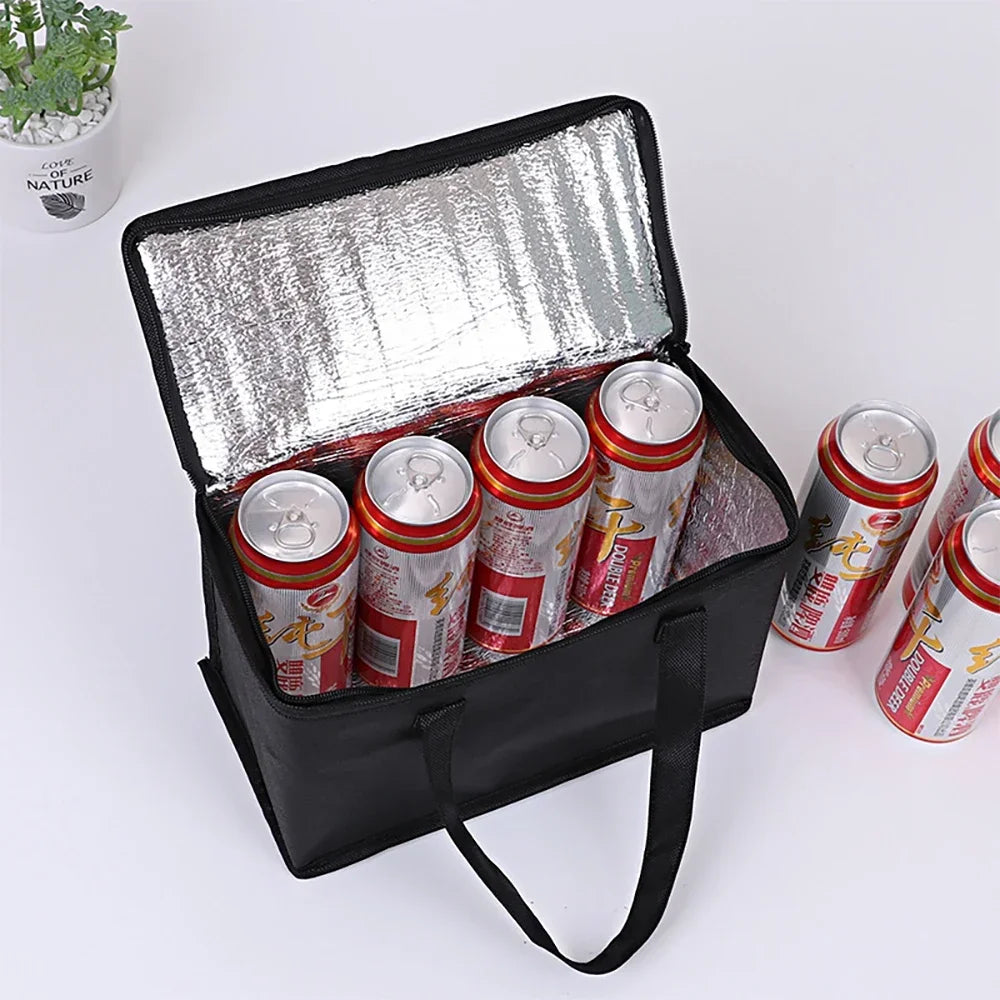 Foldable Insulated Lunch Cooler Bag Portable Thermal Food & Drink Carrier for Picnic Work Beer Delivery Pi-Mart