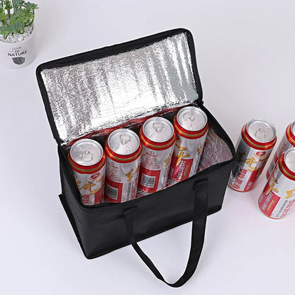Foldable Insulated Lunch Cooler Bag Portable Thermal Food & Drink Carrier for Picnic Work Beer Delivery Pi-Mart