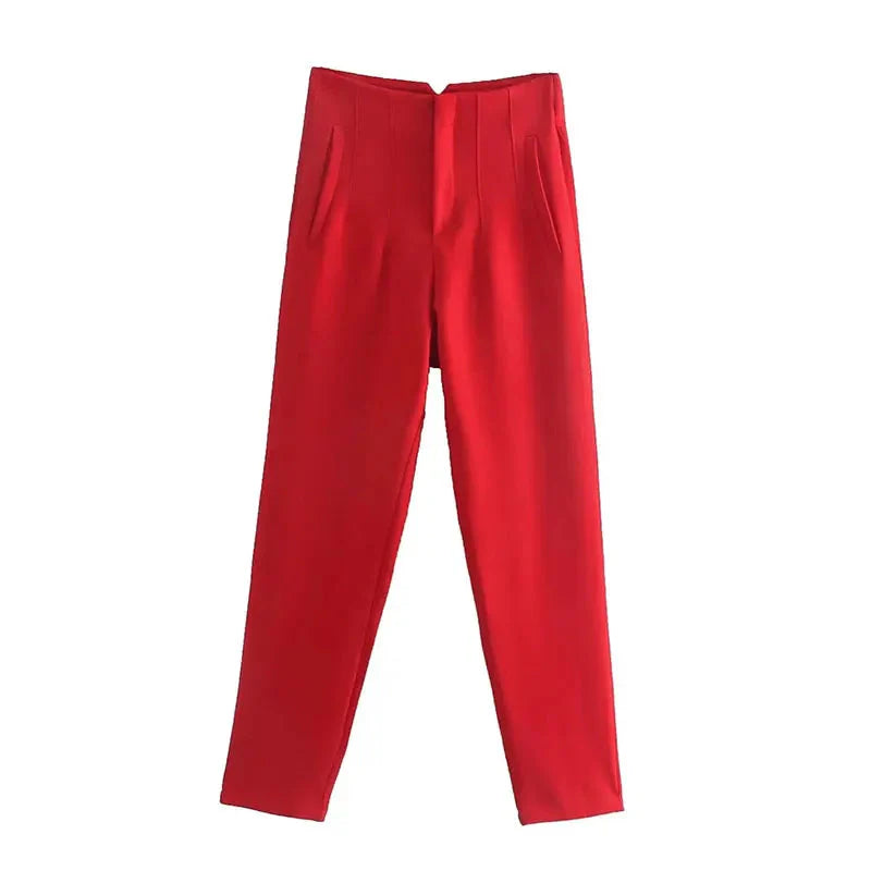 Women’s High Waist Slim Trousers FitiqueFit