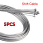 10/5/3/1PC 2M MTB Bicycle Brake Line Bicycle Speed Line Fixed Gear Shifter Gear Brake Cable Set Core Inner Wire MTB Road Bike Pi-Mart