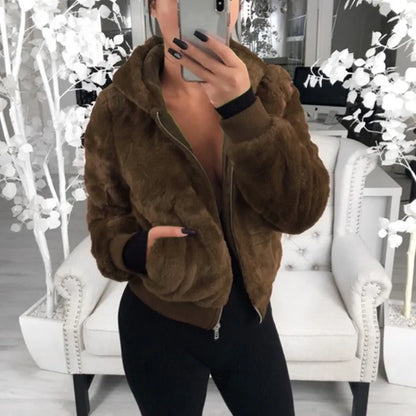 Hoodies Women Clothing Streetwear 2025 Autumn Winter Spring New Fashion Versatile Casual Solid Long Sleeves Coat for Female NovaCart