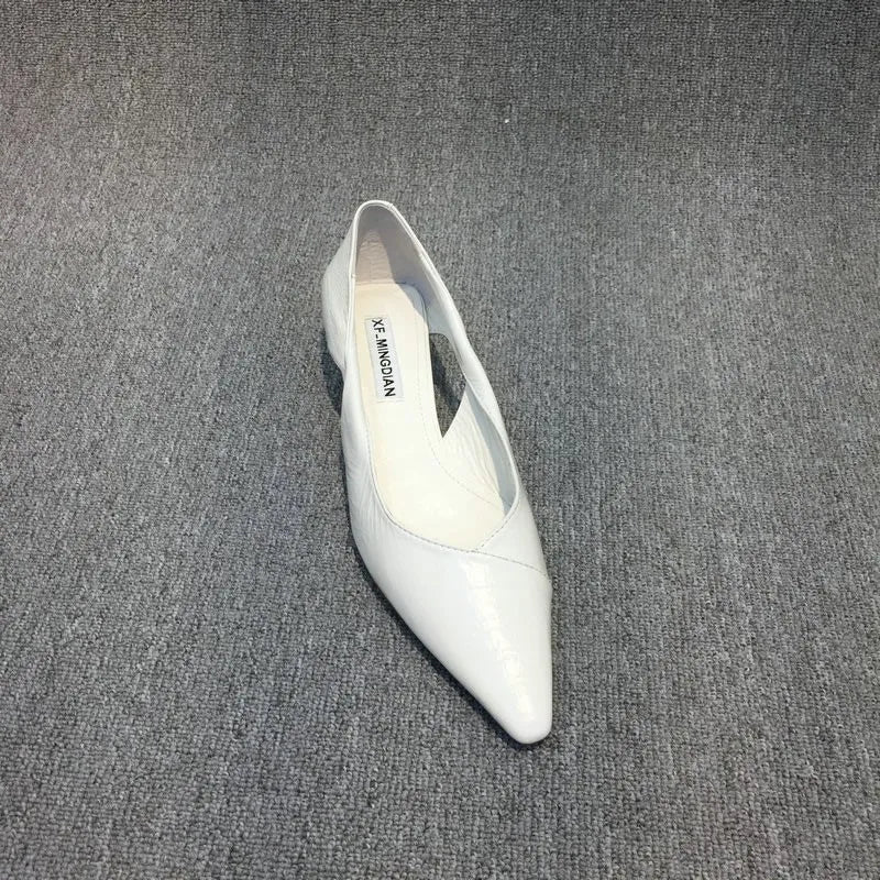 Shoes for Woman 2024 Comfortable Women's Summer Footwear Moccasins Blue Low Heel Elegant Pointed Toe High Quality Popular Young NovaCart