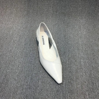 Shoes for Woman 2024 Comfortable Women's Summer Footwear Moccasins Blue Low Heel Elegant Pointed Toe High Quality Popular Young NovaCart