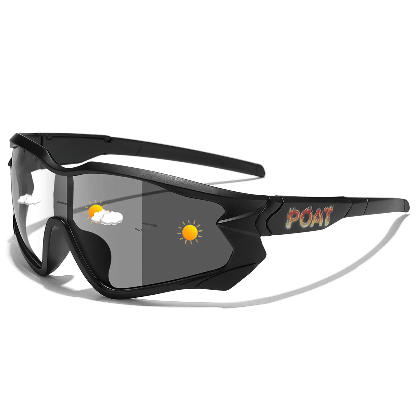 Fashion Brand Men Women Bicycle Photochromic Eyewear MTB Bike Fishing Running Cycling Sports Sunlasses Comfortable Goggles Pi-Mart