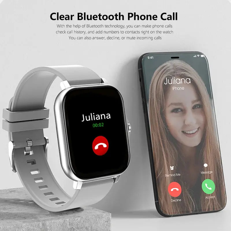 1.83'' Sport Smart Watch Fitness Clock Health Monitor Waterproof Smartwatch Wireless Call Watches for Men Women IOS Android 2025 NovaCart