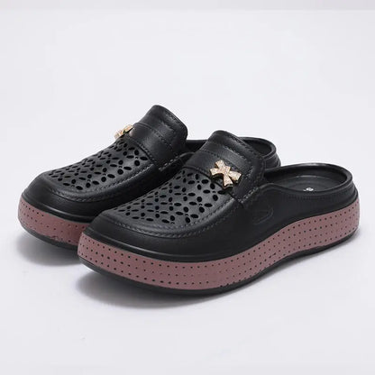 Eyriphy Size: 36-37 to 40-41 Women's Cave Shoes New Flat Slippers Beach Slippers Thick Soles Clogs Casual Slippers for Women Men NovaCart