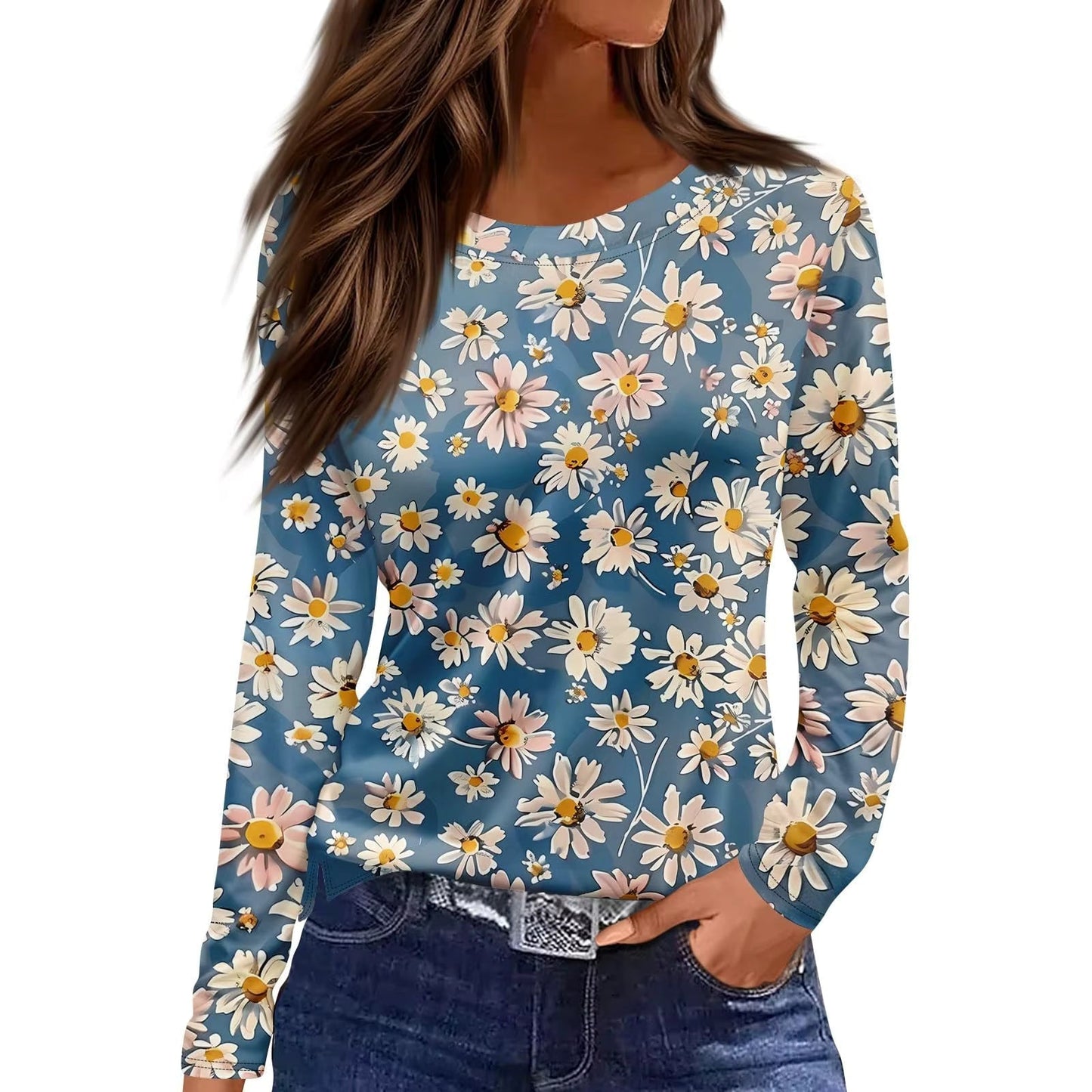 Vintage Floral Mesh Blouse – 9 Styles, S–XXXL FitiqueFit