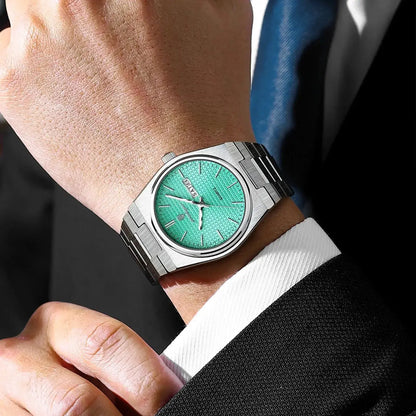 POEDAGAR Top Exquisite Male Watch Stainless Steel Waterproof Luminous Fashion Quartz Men's Watches Date Week Wristwatch For Men NovaCart