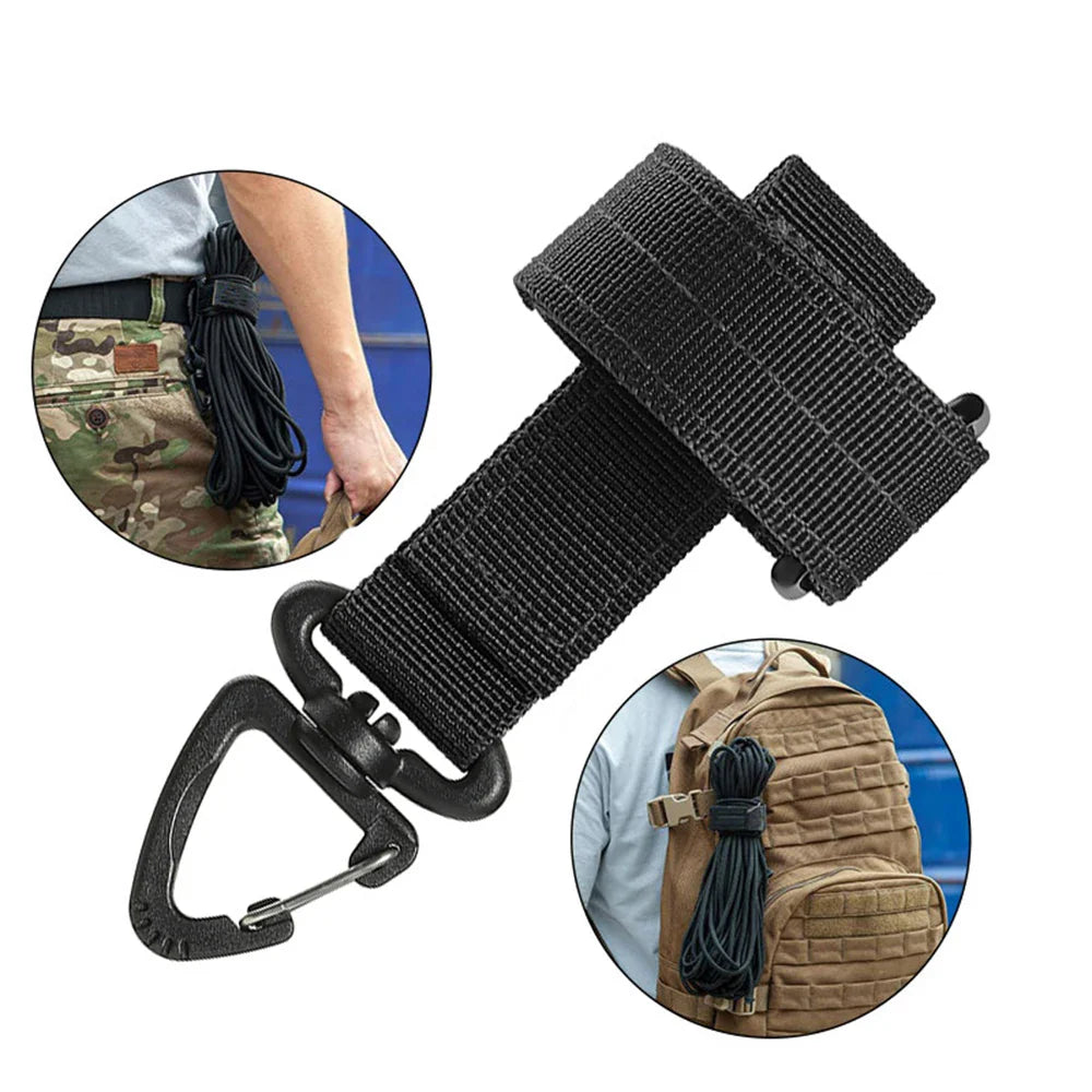 Multi-purpose Nylon Gloves Hook Work Gloves Safety Clip Outdoor Tactical Climbing Rope Camping Hanging Buck Outdoor Camping Pi-Mart