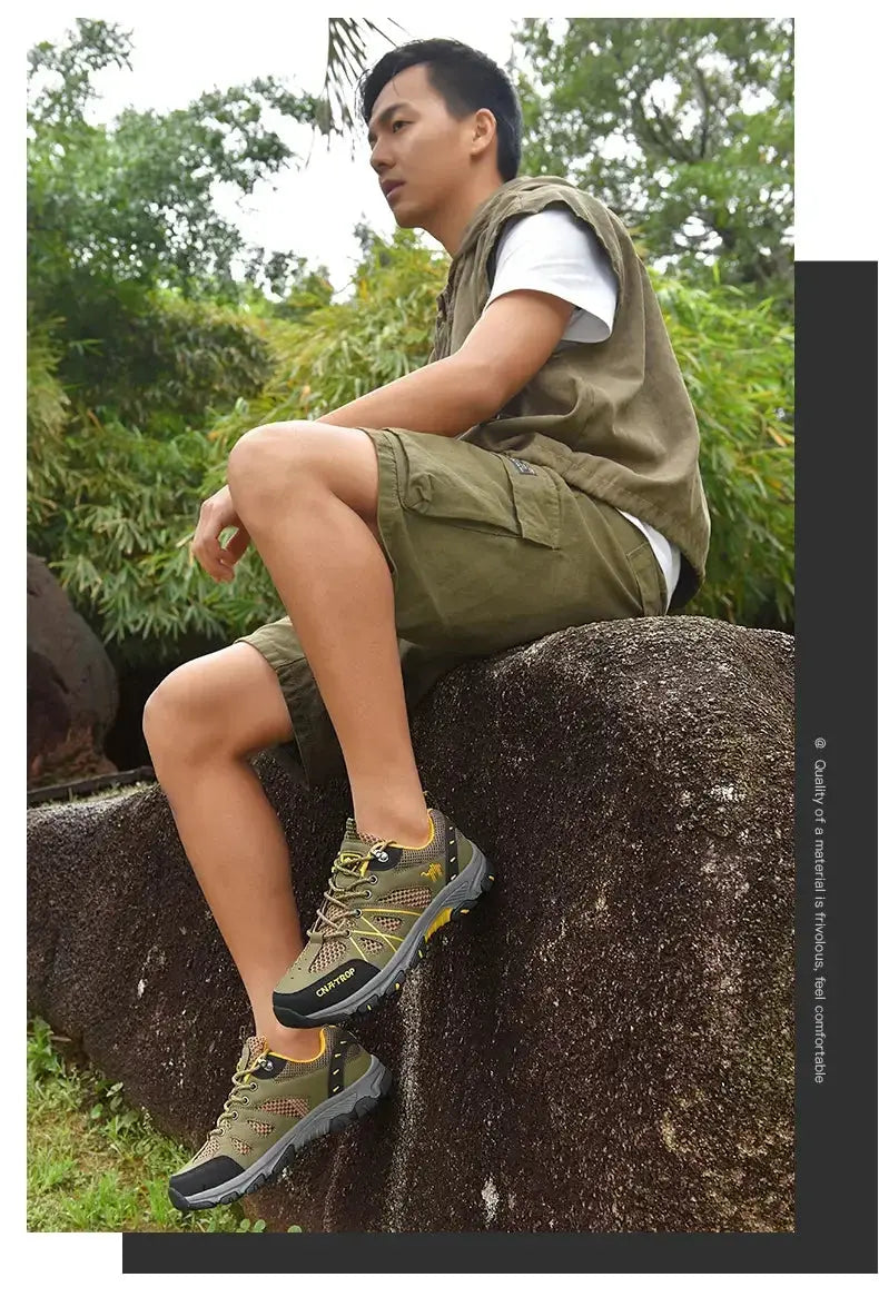 Men's Hiking Shoes Breathable Mesh Sports Single Shoes Summer Outdoor Wear-resistant  Hiking and Hunting Tactical Sports Shoes NovaCart