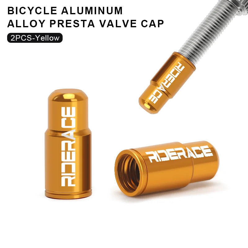 2/4/10Pcs Bicycle Tire Valve Cap Dustproof Lightweight Aluminum Alloy MTB Road Bike Tube Tyre Gas Nozzle Cover For FV Presta Pi-Mart