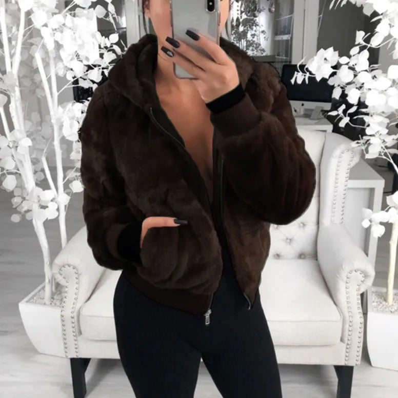 Hoodies Women Clothing Streetwear 2025 Autumn Winter Spring New Fashion Versatile Casual Solid Long Sleeves Coat for Female NovaCart