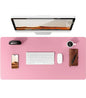 Large Mouse Pad,Office Desk Mat, Leather Desk Pad Protector, Non-Slip PU Leather Desk Blotter, Laptop Desk Pad Pi-Mart