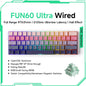Akko MonsGeek FUN60 Mechanical Keyboard Magnetic Switch 60% Gaming Keyboards Rapid Trigger 0.01mm 8K ARGB HE/TMR Custom Keyboard Pi-Mart