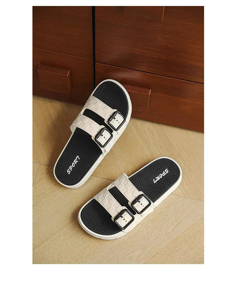 Summer beach slippers men's fashion comfortable breathable sandals ultra-light indoor and outdoor men's slippers plus size 46 47 NovaCart