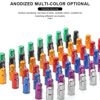 2/4/10Pcs Bicycle Tire Valve Cap Dustproof Lightweight Aluminum Alloy MTB Road Bike Tube Tyre Gas Nozzle Cover For FV Presta Pi-Mart