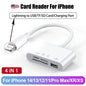 Three-wire 5-in-1 card reader, multi-function OTG converter, high-speed transmission, compatible with Iphone/Android/ipad Pi-Mart