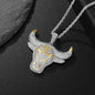 Hip Hop Fierce Shark Inlaid Zircon Pendant Charm Trend Necklace