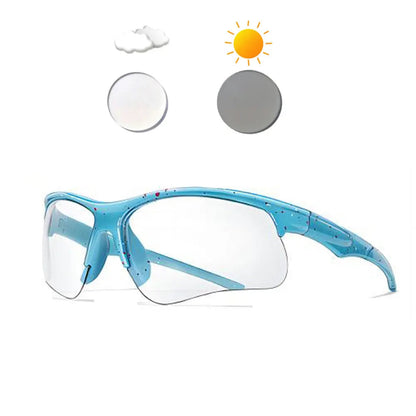 New Photochromic Cycling Sunglasses Men Women Outdoor Mtb Bicycle Sun Glasses Running Eyewear Sports Bike Windproof Goggles Pi-Mart