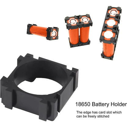 100Pcs 18650 Lithium Battery Holder, Plastic Battery Pack Bracket Cylindrical Cell Battery Stand Cell Spacer for DIY Fixed Batte Pi-Mart