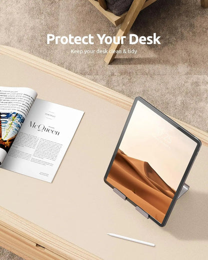Large Mouse Pad,Office Desk Mat, Leather Desk Pad Protector, Non-Slip PU Leather Desk Blotter, Laptop Desk Pad Pi-Mart