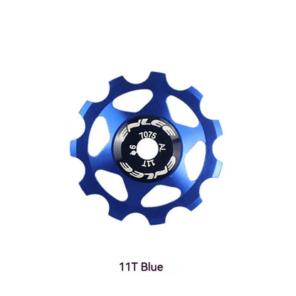 ENLEE Bike Aluminum Alloy Guide Wheel Pulley Rear Derailleur 11T 13T Guide MTB Ceramic Bearing Jockey Wheel For 4/5/6MM Pi-Mart