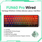 Akko MonsGeek FUN60 Mechanical Keyboard Magnetic Switch 60% Gaming Keyboards Rapid Trigger 0.01mm 8K ARGB HE/TMR Custom Keyboard Pi-Mart