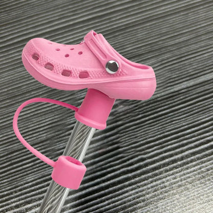1PCS Cute Slipper Silicone Straw Cover For 30/40 Oz Stanley Cup Reusable 10mm Straw Cover Dust And Splash Proof Straw Cover NovaCart