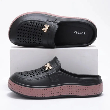 Eyriphy Size: 36-37 to 40-41 Women's Cave Shoes New Flat Slippers Beach Slippers Thick Soles Clogs Casual Slippers for Women Men NovaCart