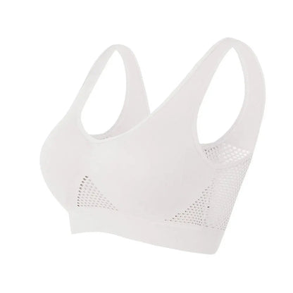 Sport Bra Top Breathable Brassieres Removable pad Sports bras Woman Running Gym Clothing Wireless Underwear For Women Yoga Bra Pi-Mart