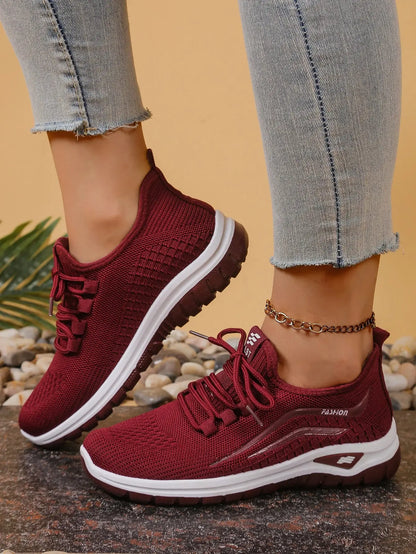 Women's shoes, soft soles, not tired feet,summer sneakers platform shoes, flying weaving, breathable women's sneakers shoes NovaCart