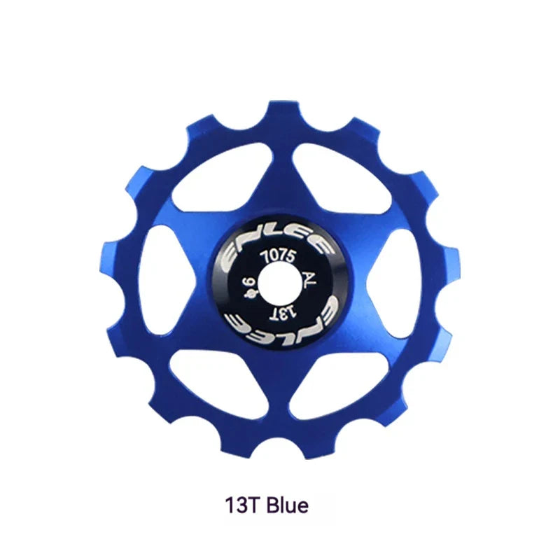 ENLEE Bike Aluminum Alloy Guide Wheel Pulley Rear Derailleur 11T 13T Guide MTB Ceramic Bearing Jockey Wheel For 4/5/6MM Pi-Mart