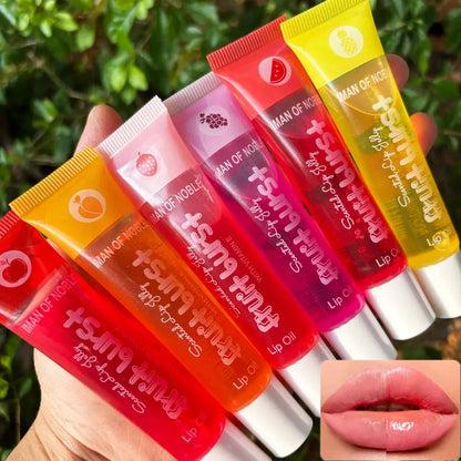 6Pcs Fruity Flavor Watery Glossy Lip Gloss Set Clear Lip Gel Hydrating Moisturizing Lip Gloss Women Lips Makeup Wholesale NovaCart