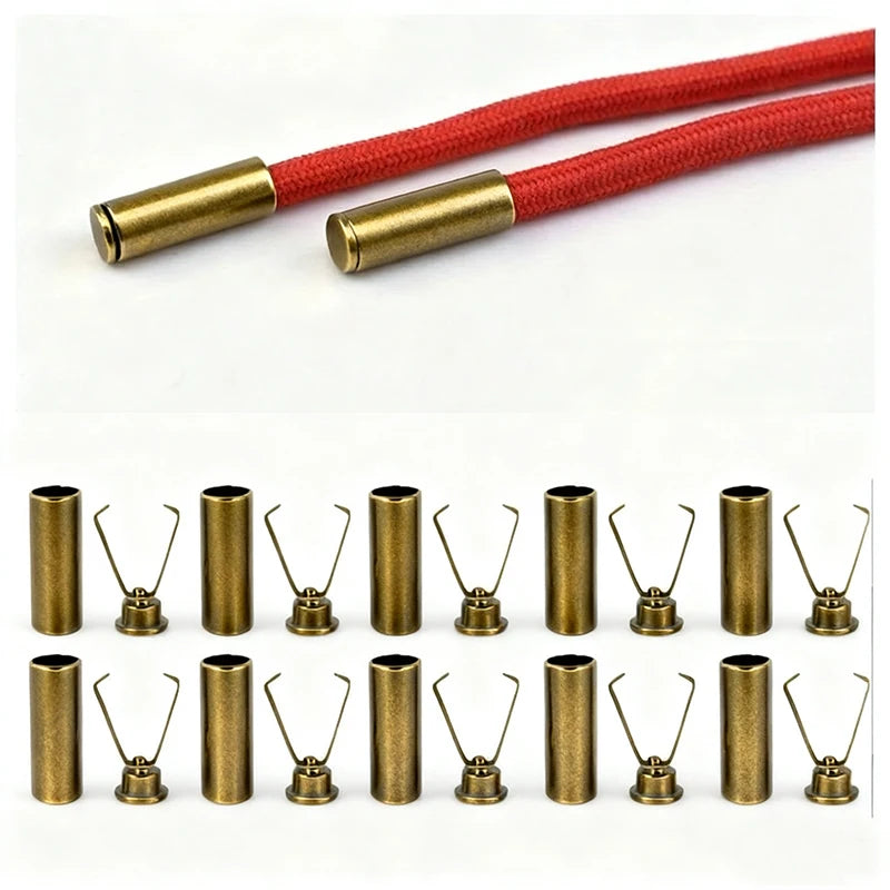 10pcs Heavy Duty Cord Locks Adjustable Metal Clips Secure Fastening for Shoelaces Bags Hoodies DIY Crafts Organizing Cables NovaCart