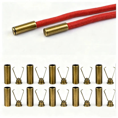 10pcs Heavy Duty Cord Locks Adjustable Metal Clips Secure Fastening for Shoelaces Bags Hoodies DIY Crafts Organizing Cables NovaCart
