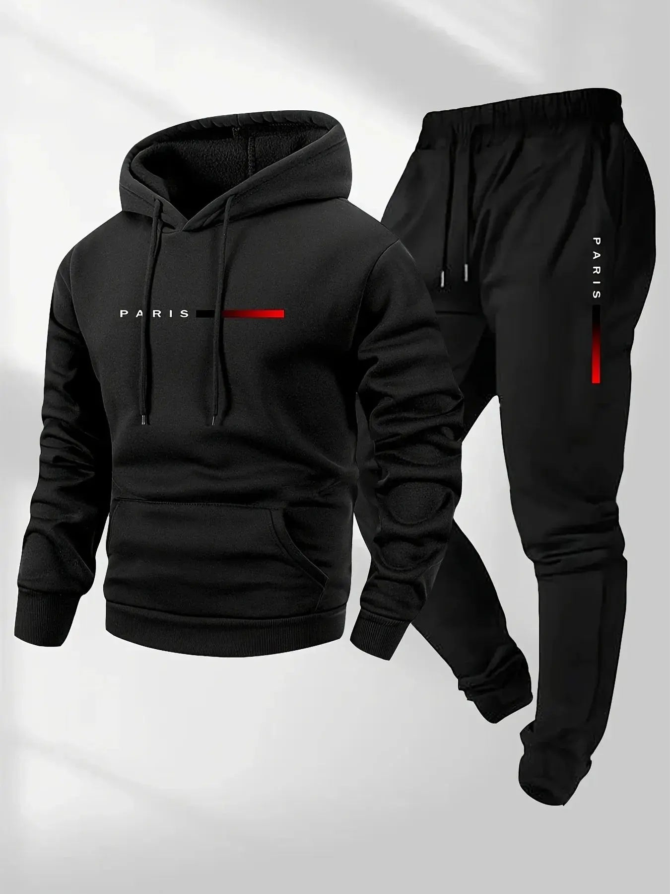 2025 letter printed sportswear set men's hooded sweatshirt long pants set spring and autumn winter warm suit NovaCart