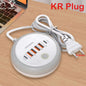 50W USB Charger Multi Ports Power Strip Socket Fast Charging Travel Charger For iPhone Samsung Xiaomi Quick Charge Phone Adapter Pi-Mart
