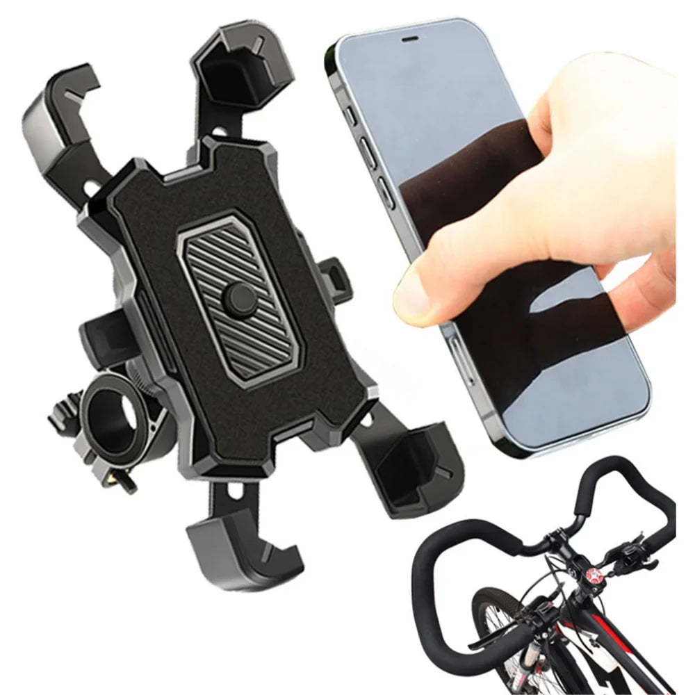 Universal Waterproof Bicycle Phone Holder Adjustable Clamp for Motorcycles Cycling Accessories Bike Rearview Mirror Mount Pi-Mart