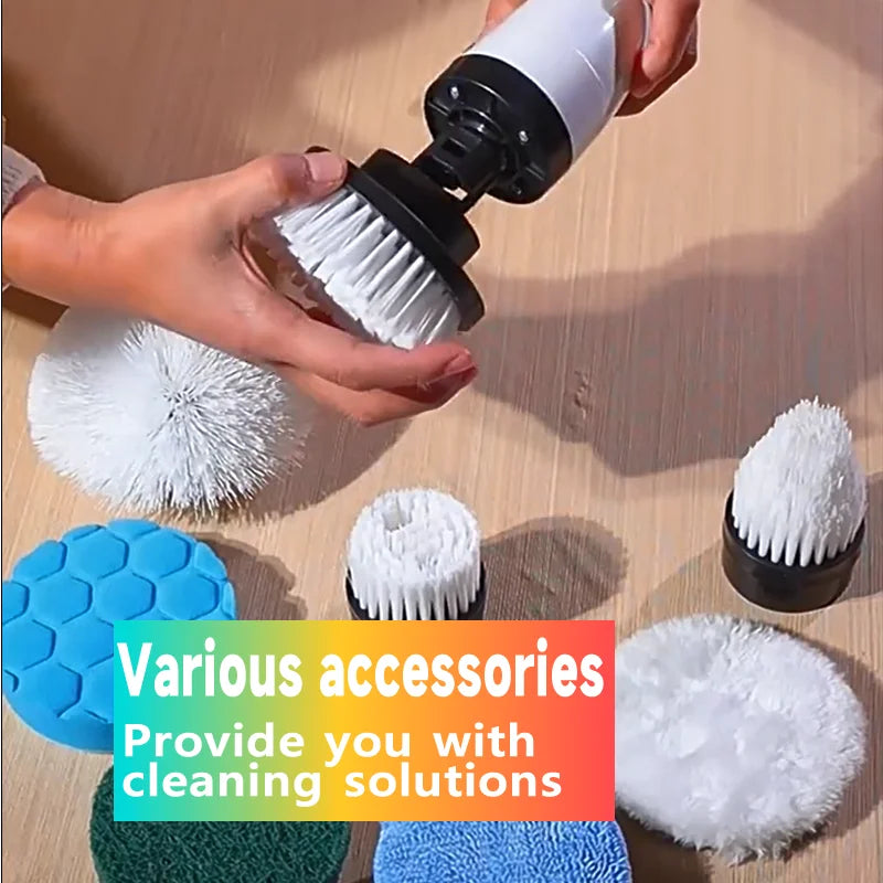 Cordless Household Spin Scrubber Kitchen Gadgets Hair Brushes Bathroom Broom Toilet  Multipurpose Cleaning Brush  Electric Mops Pi-Mart