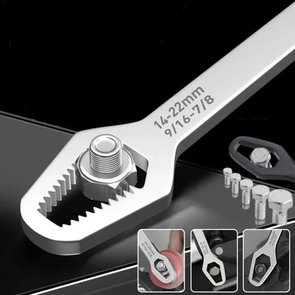 Universal Adjustable Torx Wrench 3-17mm Double-Headed Self-Tightening Glasses Wrench Board for Factory Hand Tools Spanner Pi-Mart